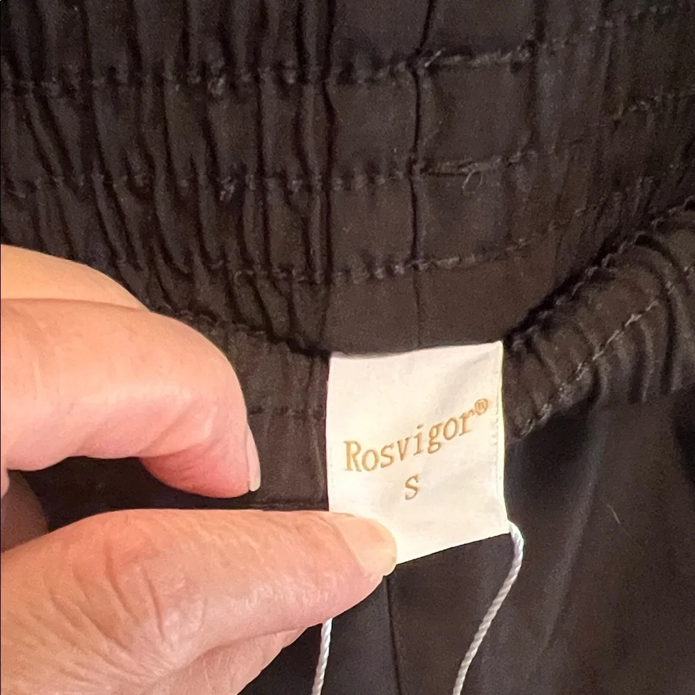 #1150+Elegant High Waist Black Women's Shorts W/  /Right & Left Zipper Pockets - Picture 4 of 7